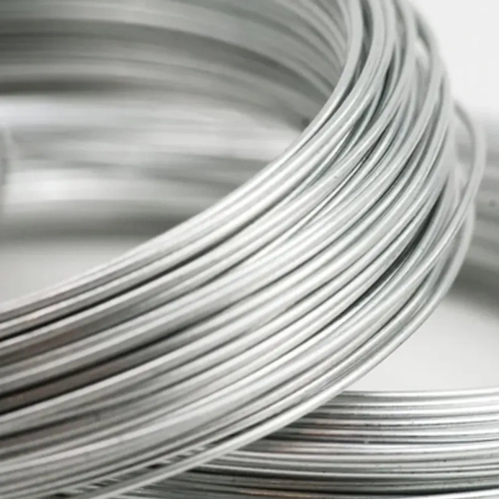 Close up of bright ASTM Grade 2 TA2 titanium wire showing uniform diameter and smooth finish on a spool