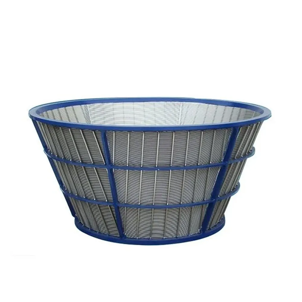 high precision stainless steel wedge wire basket