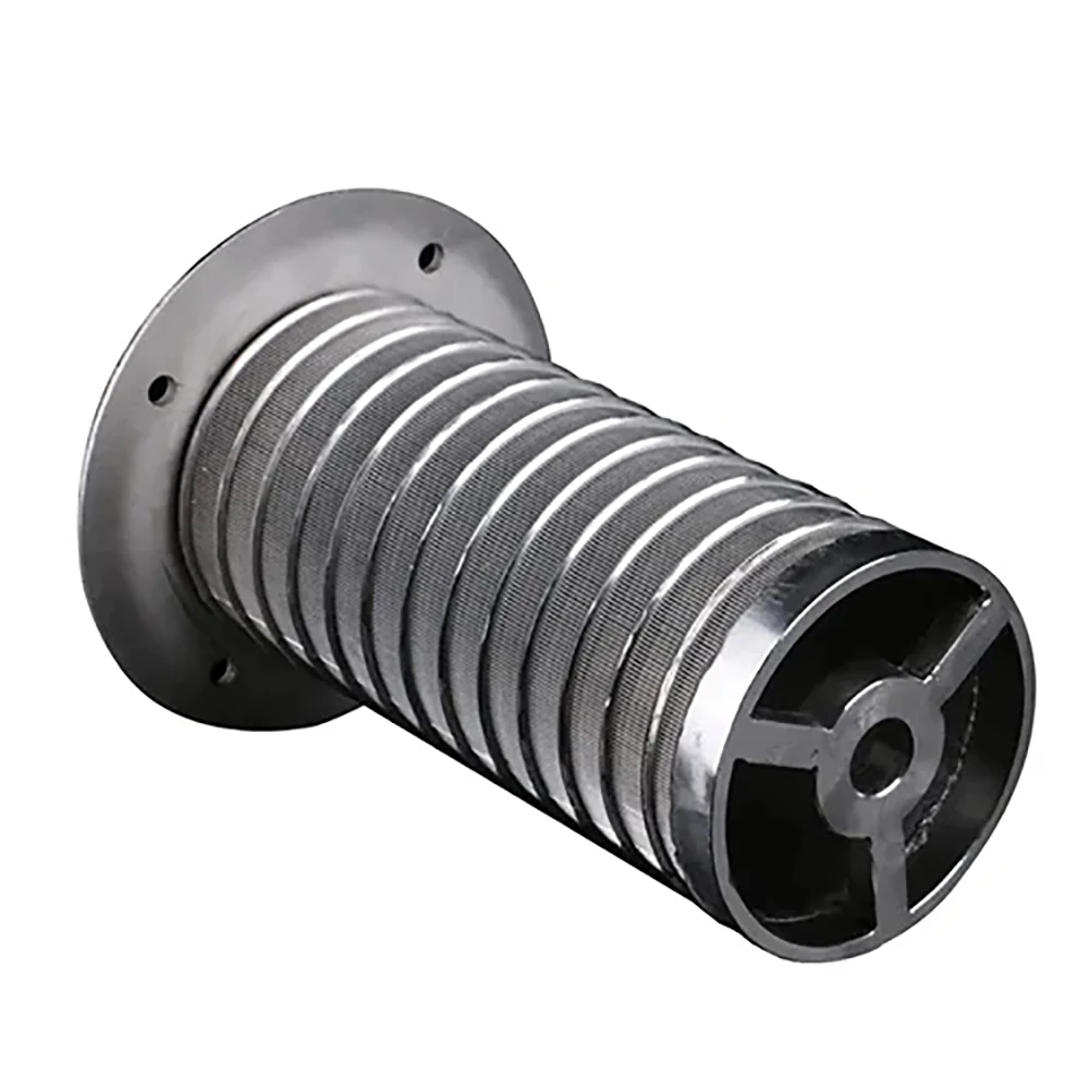 industrial drum wire screen (stainless steel wedge wire filter)